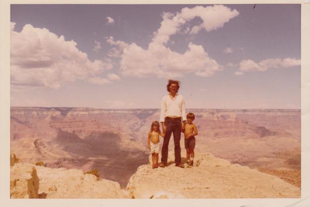 With our dad at the Grand Canyon, 1971
