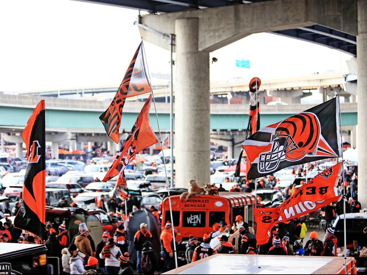 Fans tailgate before Cincinnati Bengals vs. Jacksonville Jaguars game