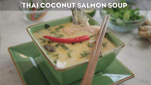 Recipe: Andrew Zimmern's Thai Coconut Salmon Soup | Bizarre Foods with ...