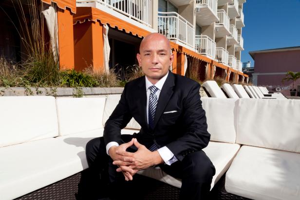 Anthony Melchiorri, host of Travel Channel's Hotel Impossible, during his promo shoot in Cape May New Jersey
