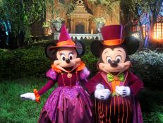 Mickey and Minnie decked out for "Mickey's Not-So-Scary Hallowee