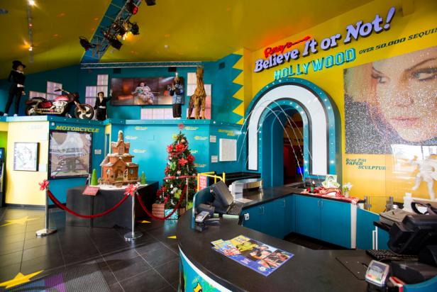 The main entrance the Ripley's Believe it or Not Museum located in Hollywood, CA. The museum is filled with shrunken heads, body parts, death masks, and hundreds of other items with sinister back stories, so itâ  s easy to understand why this place is so highly active.