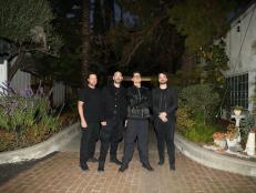 Zak and crew in front of the Graber Olive House after interviewing the owners.