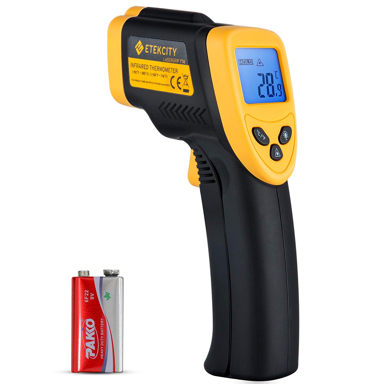LCD EMF Temperature Meter with Alarm Ghost Hunting Paranormal Equipment evp aid 