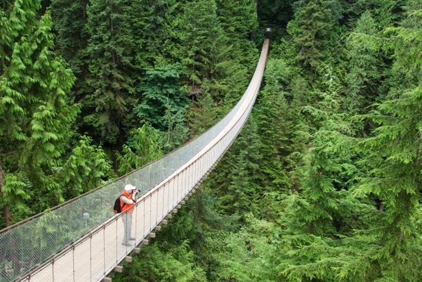 Capilano Suspension Bridge in Vancouver