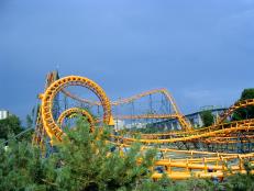 Roller Coaster at La Ronde Amusement Park