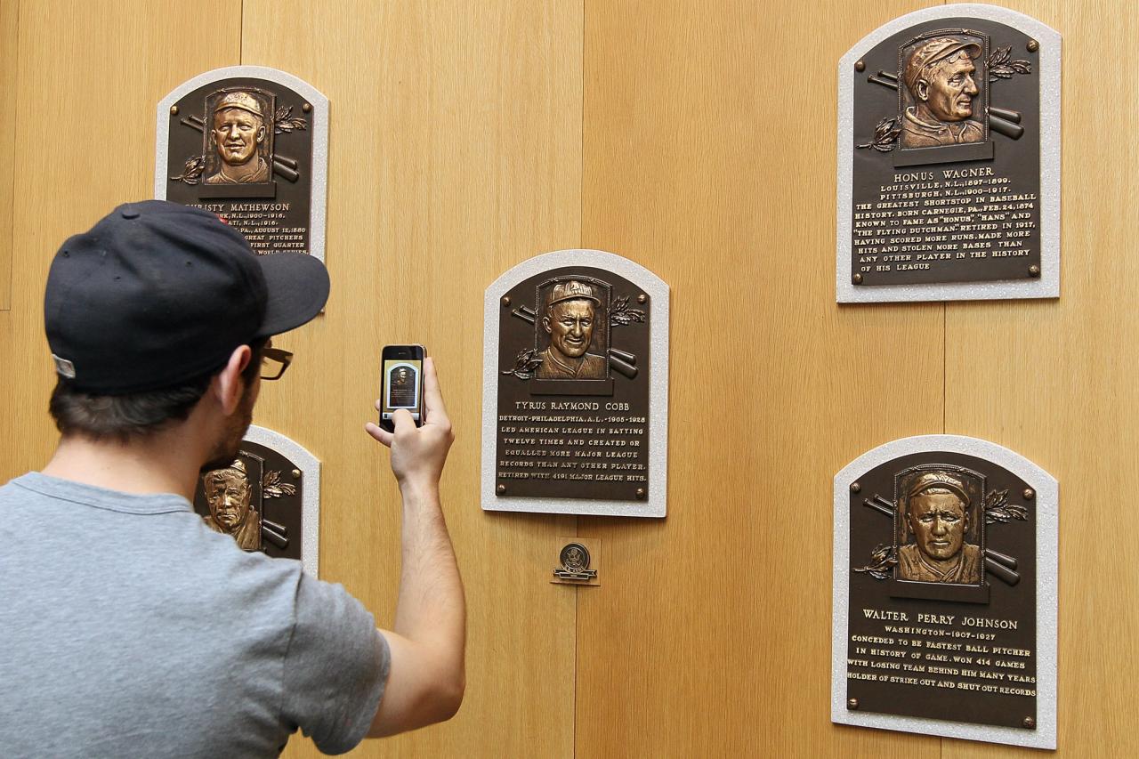Dodgers-Rays World Series artifacts at Hall of Fame