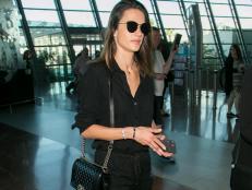 NICE, FRANCE - MAY 21: Model Alessandra Ambrosio is seen at Nice airport during the annual 69th Cannes Film Festival at Nice Airport on May 21, 2016 in Nice, France.  (Photo by Marc Piasecki/GC Images)