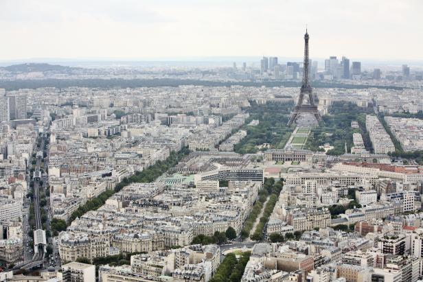 Paris - Eiffel Tower and  Gare de Montparnasse