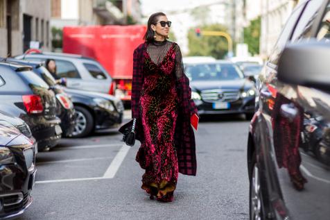 Fendi clothing - Street style outfit during Milan Fashion Week