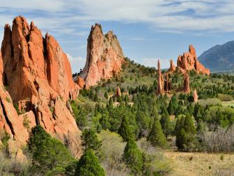 The beautiful Garden of the Gods Park in Colorado Springs.