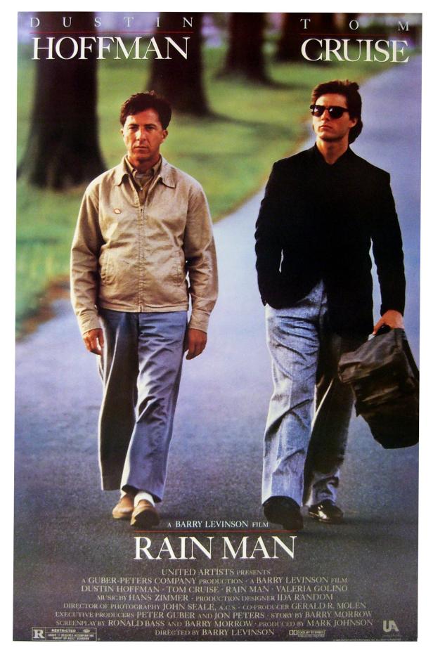 "Rain Man" starring Dustin Hoffman and Tom Cruise a 1988 American comedy-drama film. (Photo by: Universal History Archive/UIG via Getty images)