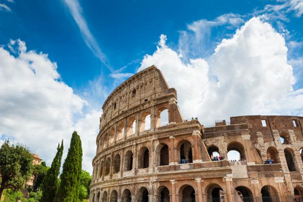 Beautiful view of Colosseum in Rome, Italy
