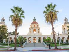 The beautiful and classical Pasadena City Hall near Los Angeles, California