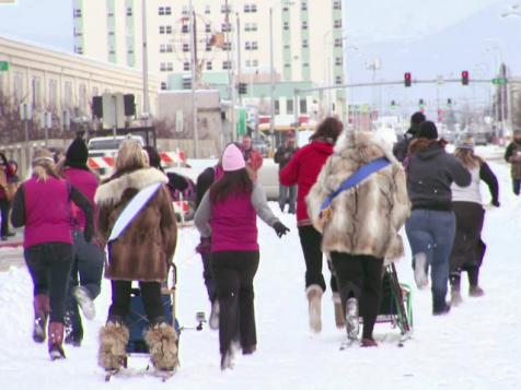 Human Dogsledding