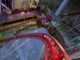 Mindbender roller coaster in Alberta, Canada
