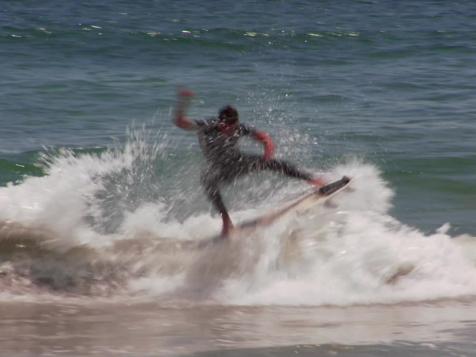 Jersey Shore Surfing Action