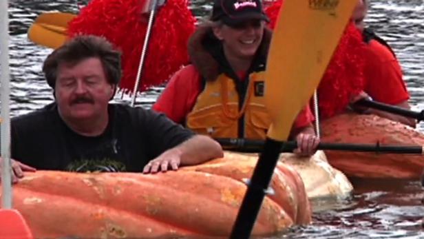 Giant Pumpkin Boat Race | Travel Channel