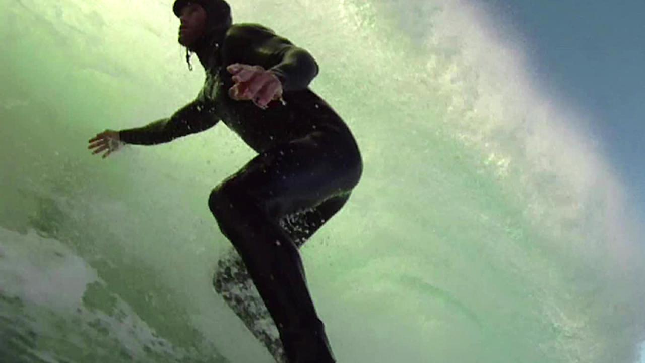 Surfer Breaks His Back