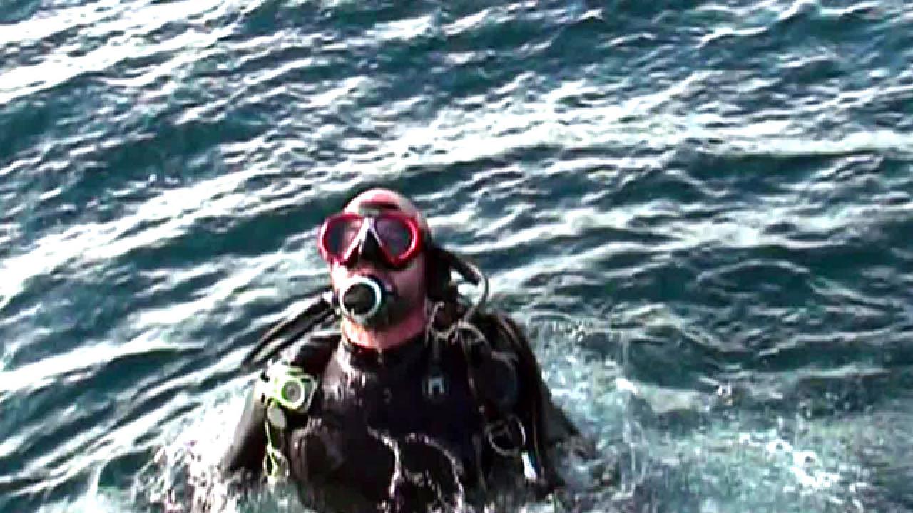 Oxygen Tank Stops Underwater