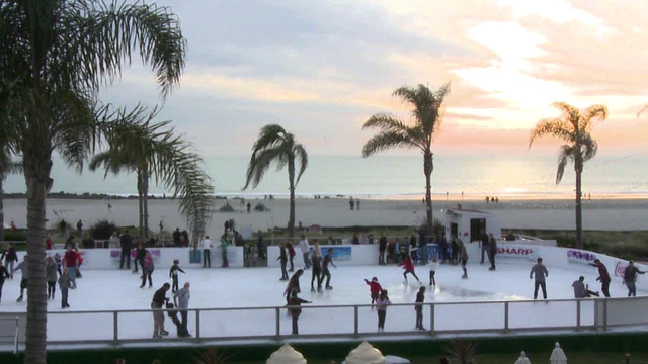 Skating at Hotel del Coronado