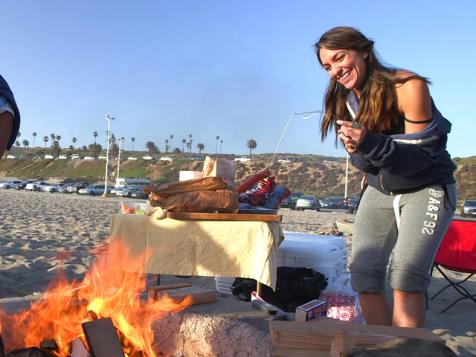 Relaxing on Dockweiler Beach