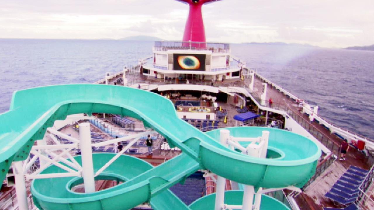 Cruise's Twisting Water Slide
