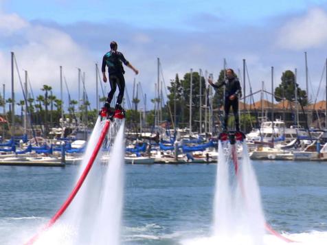 Flyboarding Like a Superhero