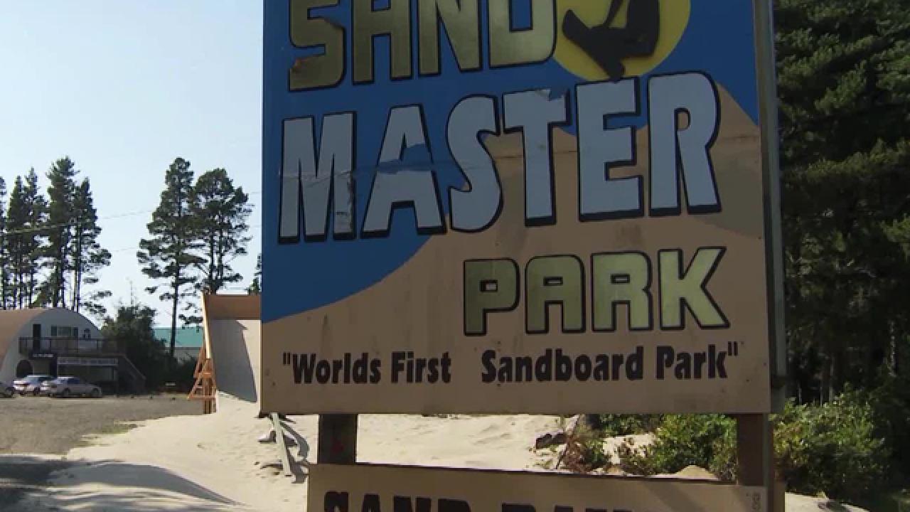 Shane O Goes Sandboarding