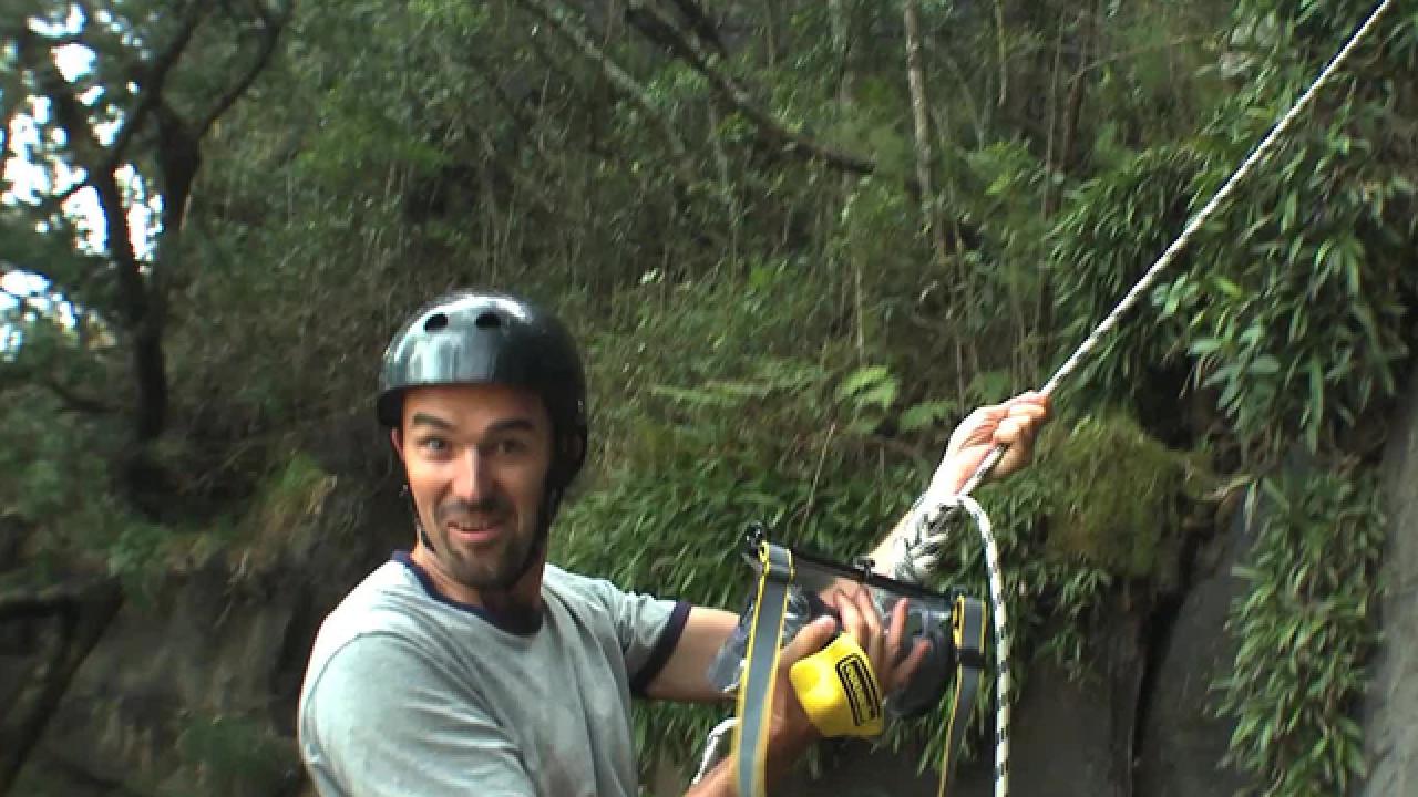 Rappelling in South Africa