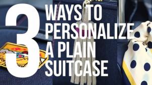 Personalize a Suitcase 3 Ways