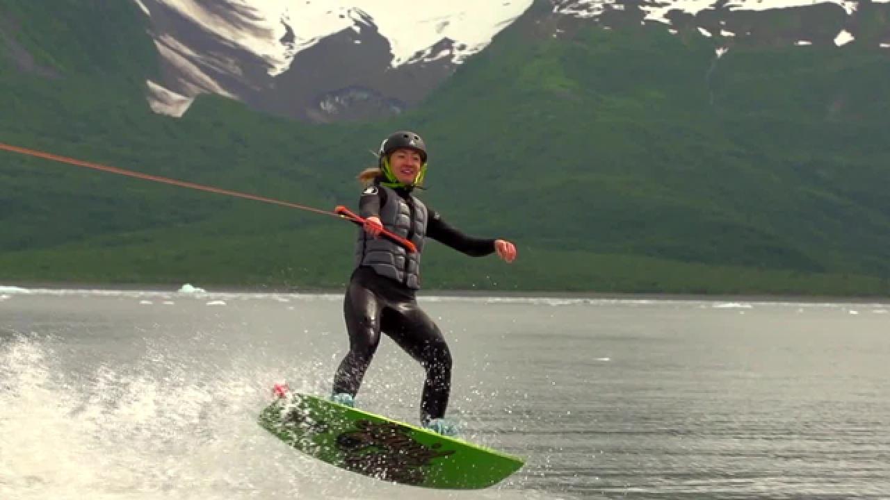 Wakeboarding in Alaska