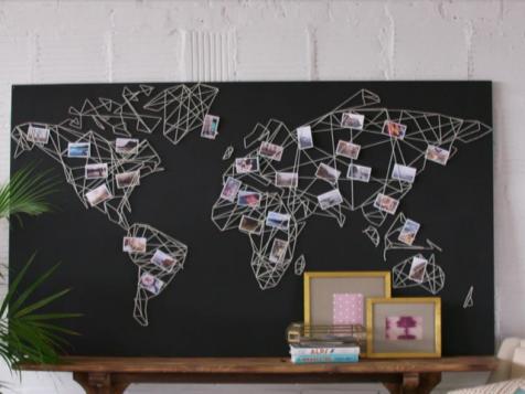 Track Your Travels: DIY Map Photo Display