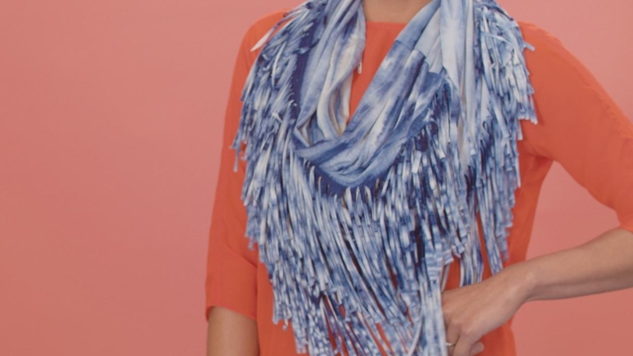 DIY No-Sew Scarf With Secret Pocket