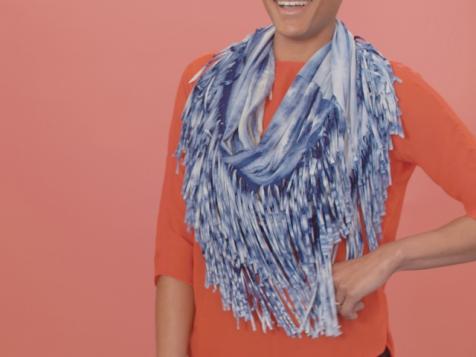 DIY No-Sew Scarf With Secret Pocket